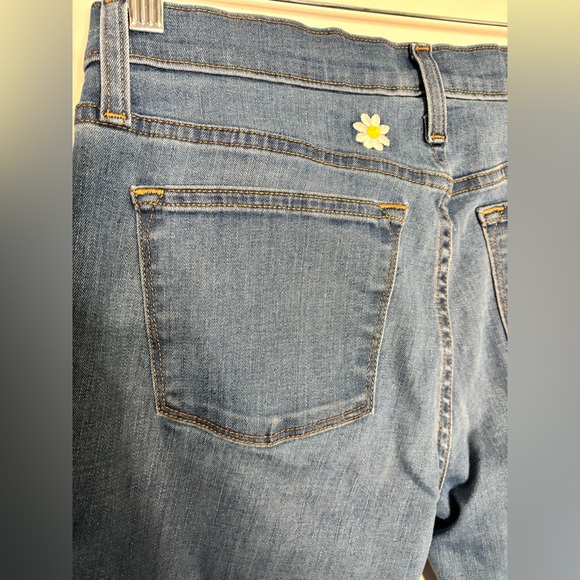 J. Crew Slim Boyfriend Jeans Size 27 Daisy Embroidery - Picture 10 of 15